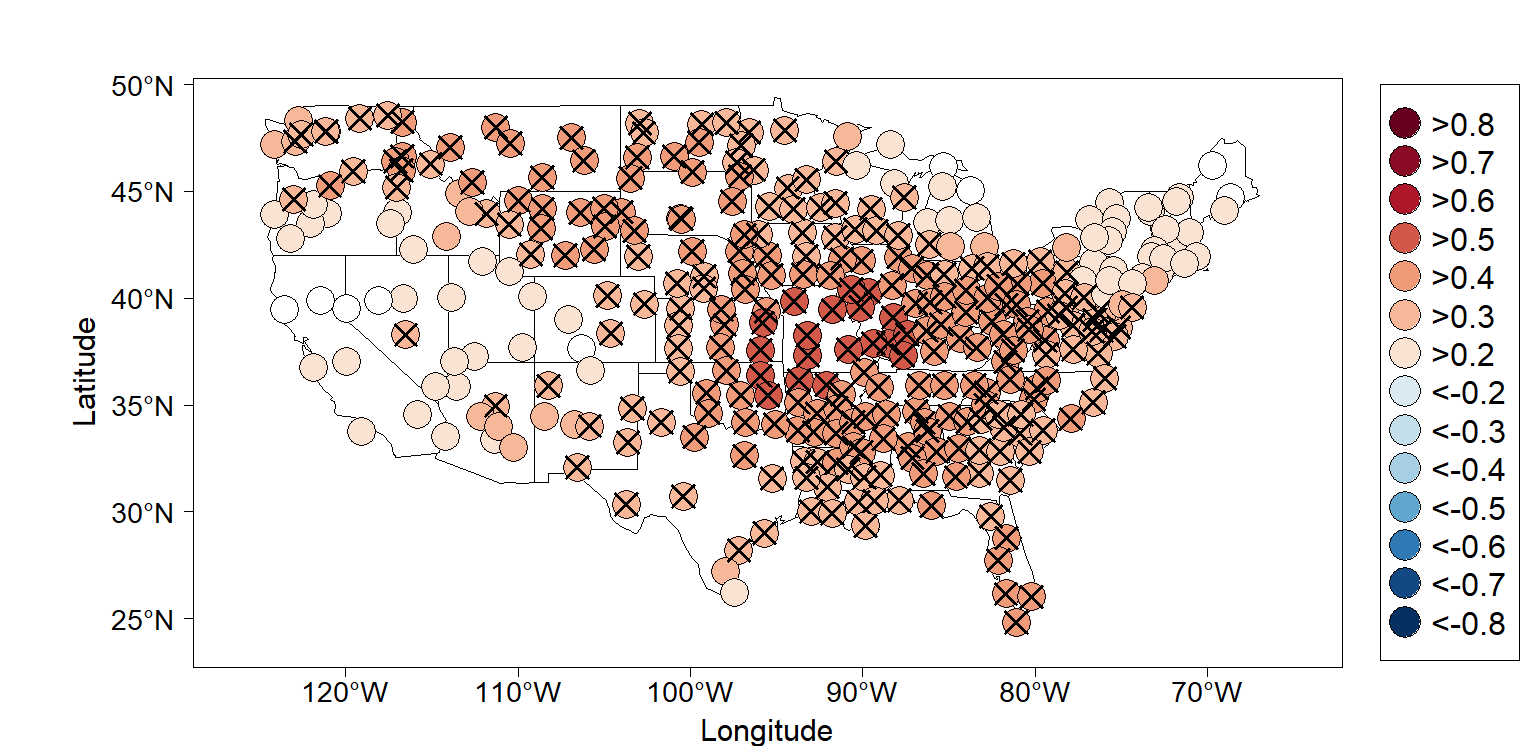 NAO Correlation with January Temperature