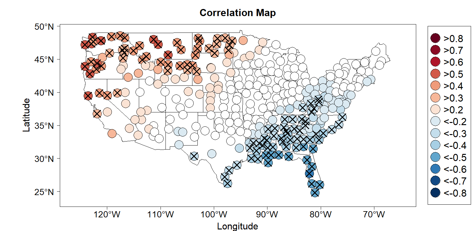 PNA Correlation with January Temperature